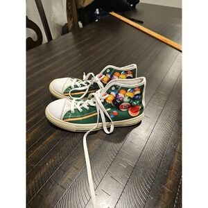 Groove Bags & Custom Kicks Green High Top Sneakers Billiard Pool Shoes Sz 9